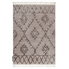 Dywany Lusczów Kusový shaggy koberec BERBER FEZ béžový, velikost 140x190