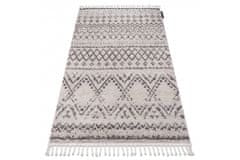 Dywany Lusczów Kusový shaggy koberec BERBER RABAT krémový, velikost 240x330