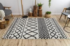 Dywany Lusczów Kusový shaggy koberec BERBER SAFI bílý, velikost 70x200