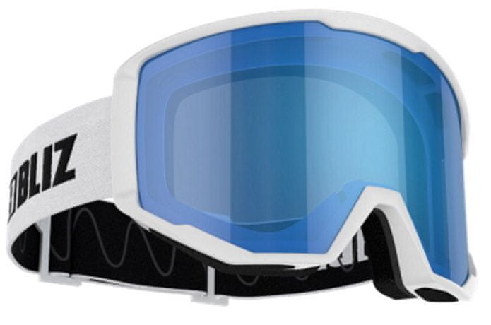 Levně Bliz lyžařské brýle SPARK WHITE W SMOKE W BLUE MULTI CAT.3 - 49102-03