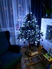 Severno Umělý vánoční stromek na kmen, borovice diamantová 180 cm