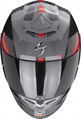 SCORPION Moto přilba EXO-R1 EVO AIR FINAL šedo/černo/červená XS