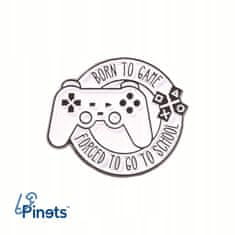 Pinets® Ozdobný špendlík herní Born To Game Retro podložka