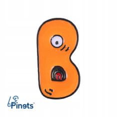Pinets® Ozdobný špendlík písmeno B Vytvořte si vlastní logo nápisy