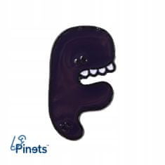Pinets® Ozdobný špendlík písmeno F Vytvořte si vlastní logo nápisy