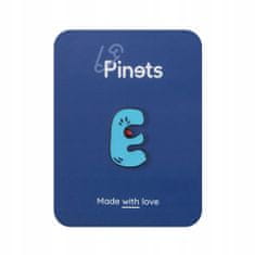 Pinets® Ozdobný špendlík písmeno E Vytvořte si vlastní logo nápisy