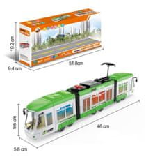 Luxma Velká tramvaj jede světelné zvuky 1598z baterie