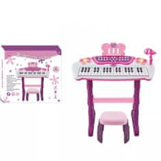 Dětská klávesnice, varhany, piano, mikrofon 883br