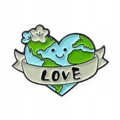Pinets® Ozdobný špendlík ekologické srdce láska LOVE EKO