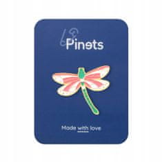 Pinets® Ozdobný špendlík bílá a růžová vážka