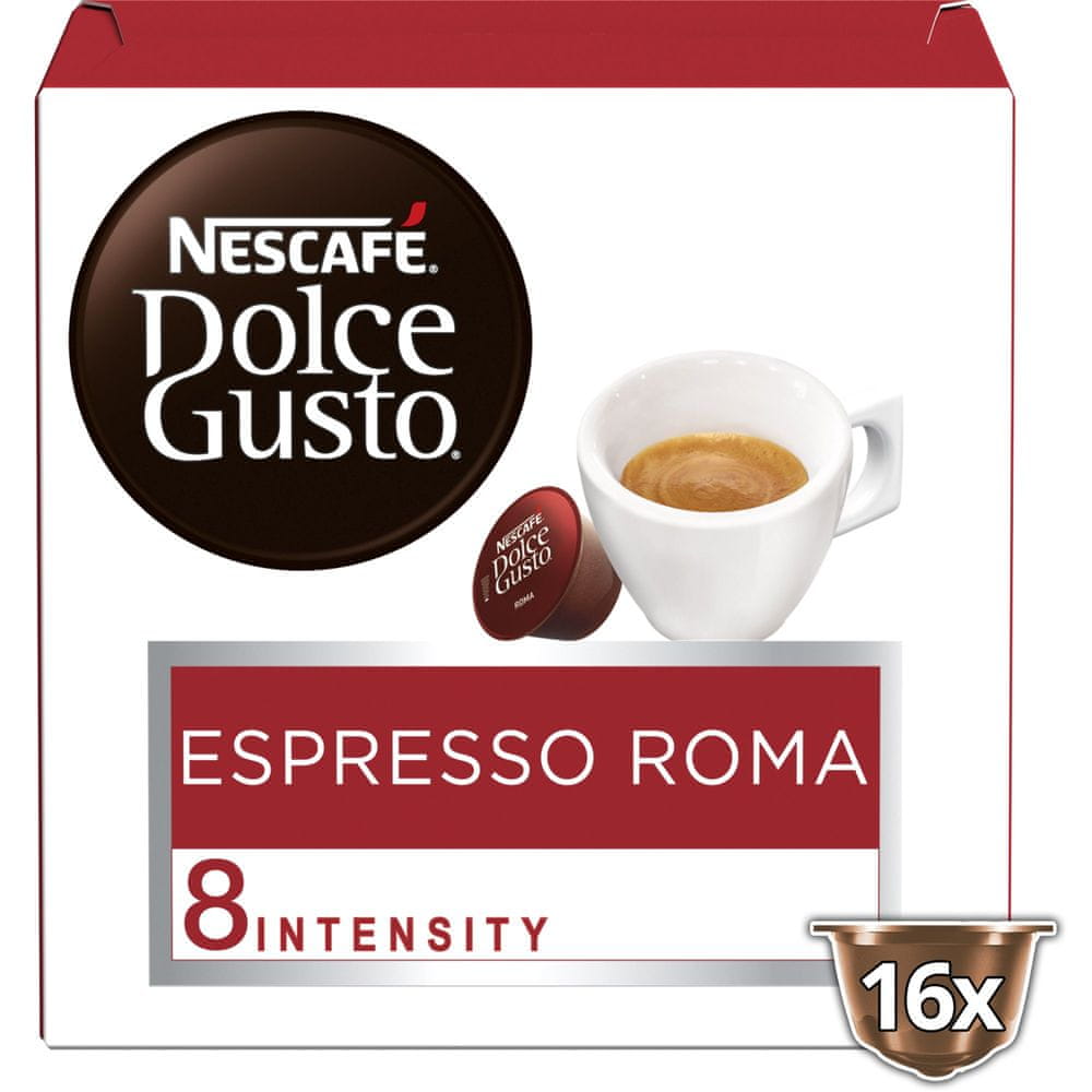 Levně NESCAFÉ Dolce Gusto Espresso Roma – kávové kapsle – 16 ks