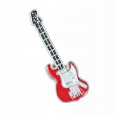 Pinets® Ozdobný špendlík bílá a červená elektrická kytara