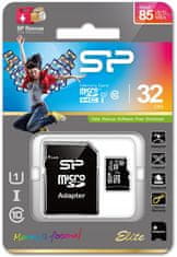 Silicon Power Paměťová karta microSDHC Elite 32GB + adaptér