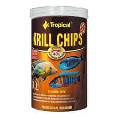 TROPICAL Krmivo pro akvarijní ryby Krill Chips 1000ml /500g