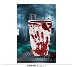 Párty kelímky - krev - krvavé otisky - Halloween - 355 ml - 6 ks