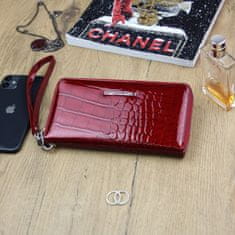 Gregorio Luxusní dámská kožená peněženka Gregorio berry, červená
