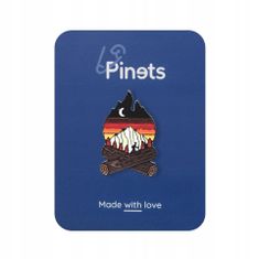 Pinets® Ozdobný špendlík táborák v měsíčním světle