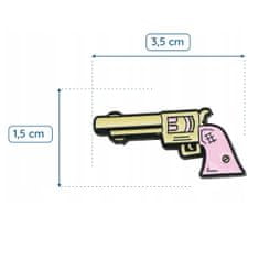 Pinets® Ozdobný špendlík růžová zbraň Girl Power