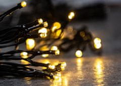 MAGIC HOME Řetěz Vánoce Ceibo, 96 LED teplá bílá, 3xAA, časovač, exteriér