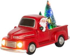 MAGIC HOME Vánoční auto se santem, LED, 3xAA, interiér