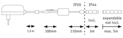 Paulmann PAULMANN MaxLED 250 LED Strip Smart Home Zigbee s krytím základní sada 3m IP44 12W 30LEDs/m měnitelná bílá 36VA 78869