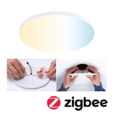 Paulmann PAULMANN VariFit LED vestavné svítidlo Smart Home Zigbee Veluna Edge IP44 kruhové 160mm měnitelná bílá bílá stmívatelné 79956