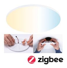 Paulmann PAULMANN VariFit LED vestavné svítidlo Smart Home Zigbee Veluna Edge IP44 kruhové 200mm měnitelná bílá bílá stmívatelné 79957