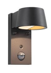 Paulmann PAULMANN LED venkovní nástěnné svítidlo Smart Home Zigbee Capea pohybové čidlo neláká hmyz IP44 96x153mm CCT 6W 230V 98° černá hliník 94714