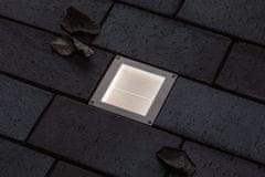 Paulmann PAULMANN LED zemní svítidlo Smart Home Zigbee Brick neláká hmyz IP67 hranaté 100x100mm CCT 1W 230V ocel ocel 94595