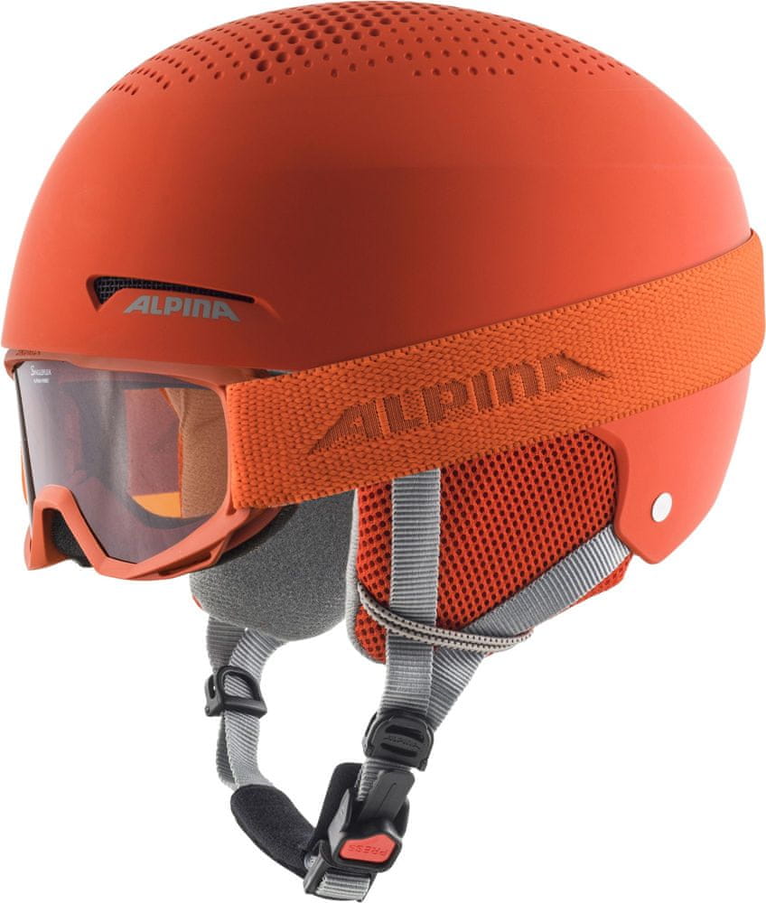 Alpina Sport lyžařská helma Alpina Zupo Set & Piney oranžová 48 - 52