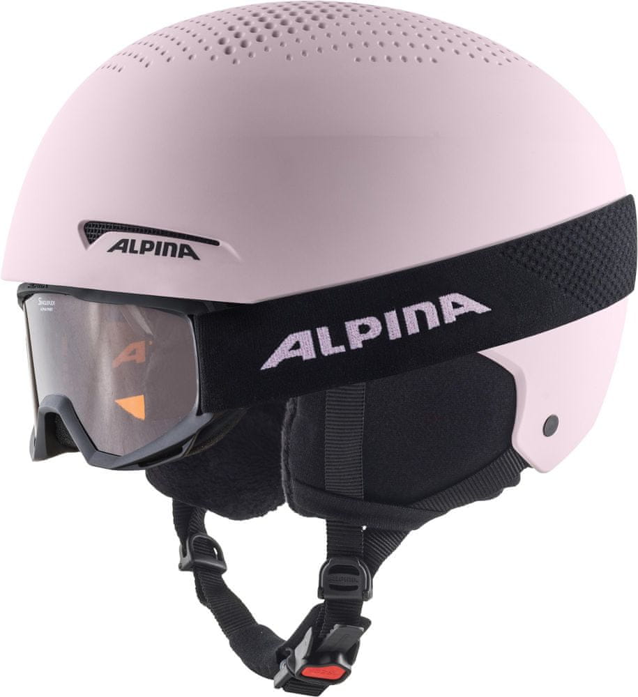 Alpina Sport lyžařská helma Alpina Zupo Set & Piney světle růžová 48 - 52