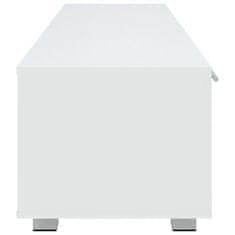 Greatstore TV skříňka bílá 140 x 40 x 35 cm kompozitní dřevo