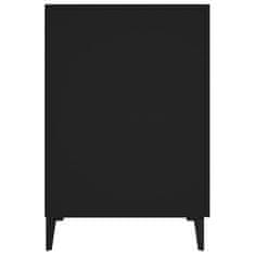 shumee Psací stůl černý 140 x 50 x 75 cm kompozitní dřevo