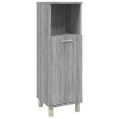 Greatstore Koupelnová skříňka šedá sonoma 30 x 30 x 95 cm kompozitní dřevo