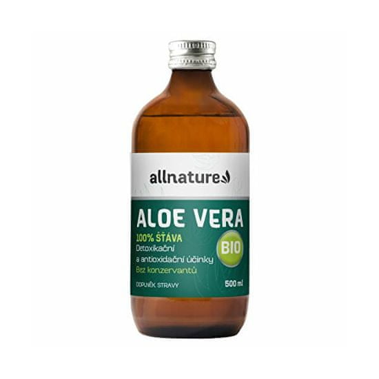 Allnature Aloe Vera - 100% Bio šťáva 500 ml