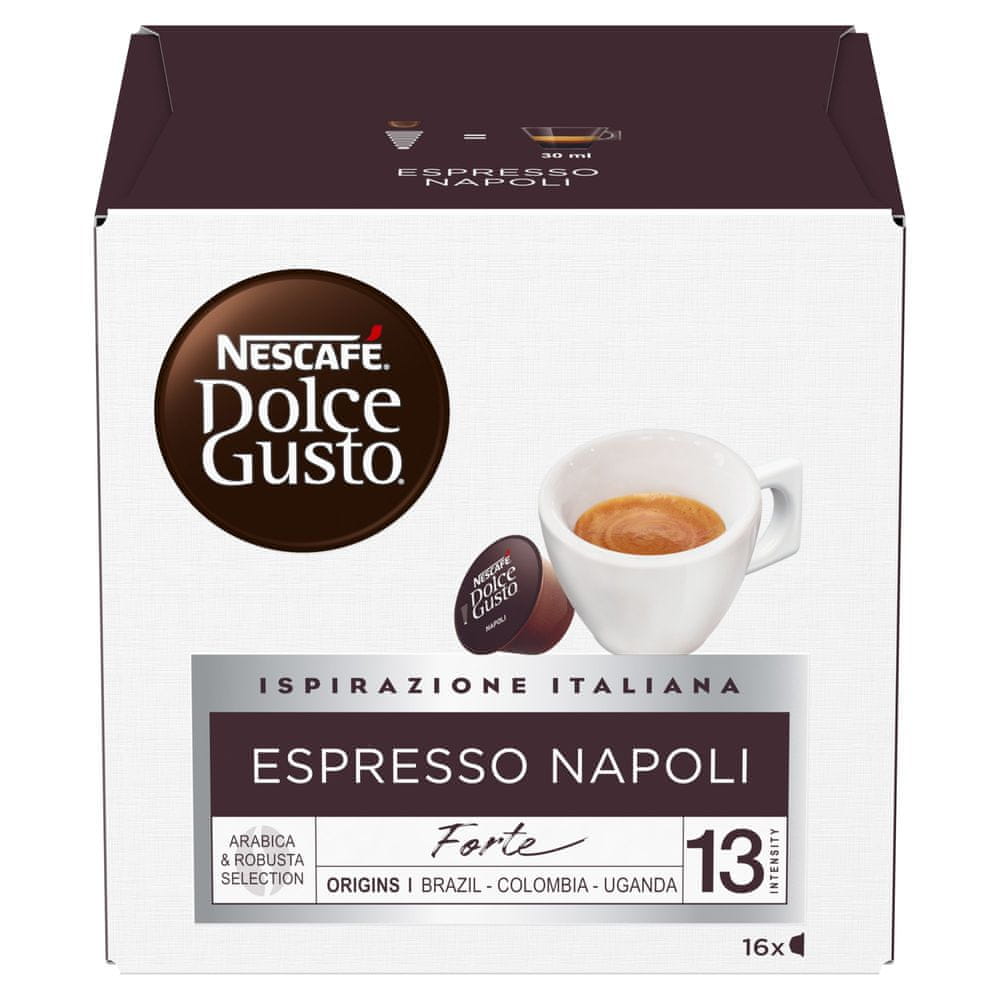 Levně NESCAFÉ Dolce Gusto Espresso Napoli – kávové kapsle – 16 ks