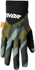 THOR rukavice REBOUND černo-zeleno-šedé XL