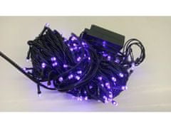 AUR Vnitřní LED vánoční řetěz - fialová, 5m, 50 LED