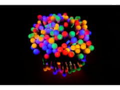 AUR Vánoční LED řetěz s kuličkami - Cherry, 6m, 300 LED diod, různobarevná
