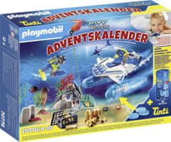 Playmobil Christmas 70776 Adventní kalendář "Zábava ve vodě - Zábavná policejní potápěčská mise