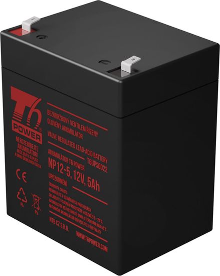 T6 power Sada baterií pro APC Back-UPS BF350-RS, VRLA, 12 V
