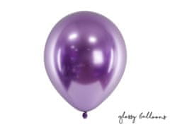 Paris Dekorace Balónek chromový fialová, 30 cm