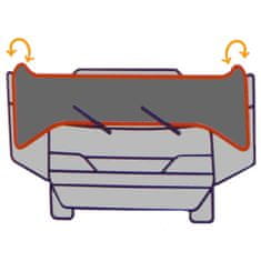 Carpassion Ochranná plachta na čelní a boční okna proti námraze MINI 110-135 cm