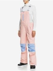 Roxy Světle růžové dámské zimní kalhoty s laclem Roxy Chloe Kim S