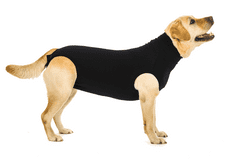 Suitical Pooperační ochranné oblečení pro psa černé 80 - 92cm