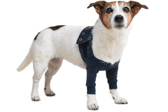 MPS Pooperační ochranný oblečení na obě přední nohy psa 10cm, obvod hrudníku: 27-33 cm