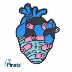 Pinets® Ozdobný špendlík srdce s plátky