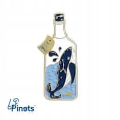 Pinets® Ozdobný špendlík velryba v láhvi