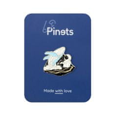 Pinets® Ozdobný špendlík astronaut koupající se s velrybou