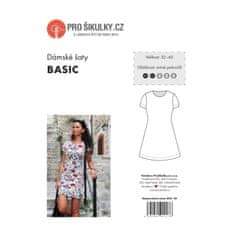 Prošikulky Střih dámské šaty BASIC | 32 - 60 - Česky